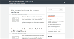 Desktop Screenshot of health-and-fitness-source.com